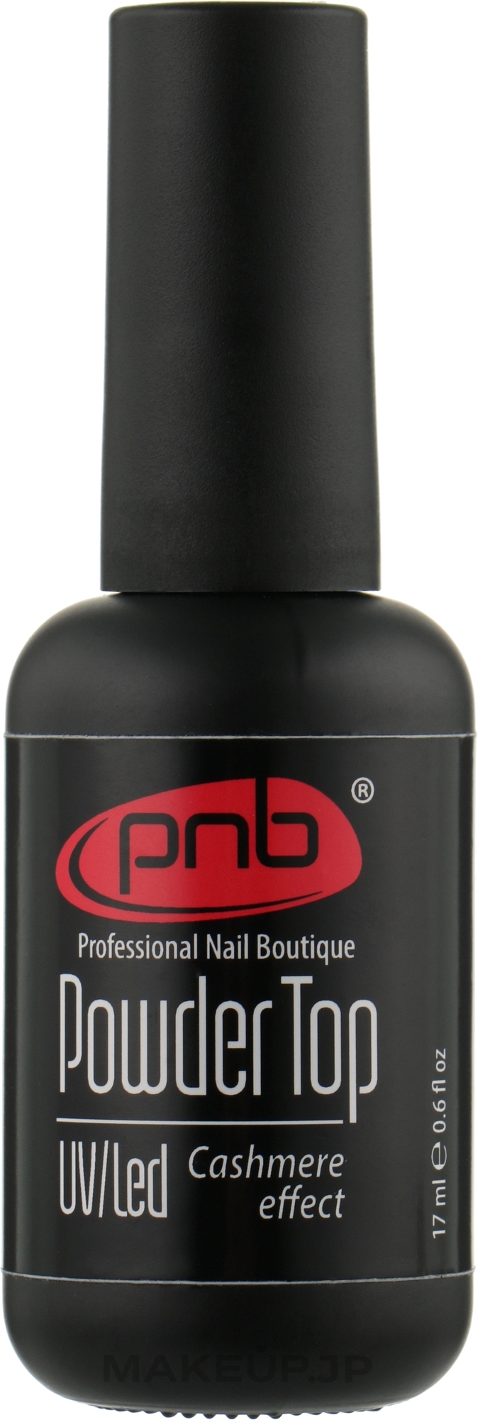 Matte Top Coat with Cashmere Effect - PNB UV/LED Powder Top — photo 17 ml