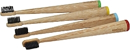 Fragrances, Perfumes, Cosmetics Bamboo Toothbrush, red - Apeiron