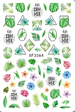 Fragrances, Perfumes, Cosmetics Self-Adhesive Nail Stickers, leaves - Deni Carte 3364