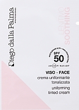 GIFT! Uniforming Tinted Face Cream - Diego Dalla Palma Soothing Uniforming Tinted Cream SPF50 (sample) — photo N2