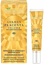 Fragrances, Perfumes, Cosmetics Moisturizing & Lifting Eye Cream - Bielenda Golden Placenta Collagen Reconstructor