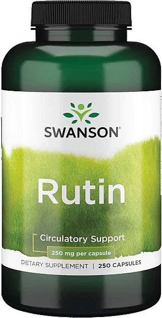 Herbal Supplement 250 mg, 250 pcs. - Swanson Rutin — photo N1