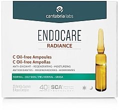 Vitamin C Ampoules for Normal to Oily Skin - Cantabria Labs Endocare C Oil Free Ampoules — photo N8