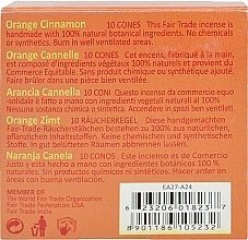 Orange & Cinnamon Incense Cones - Maroma Encens d'Auroville Cone Incense Orange Cinnamon — photo N3