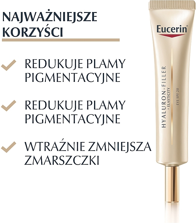 Eye Contour Cream - Eucerin Hyaluron-Filler + Elasticity Eye Contour Care SPF20 — photo N3