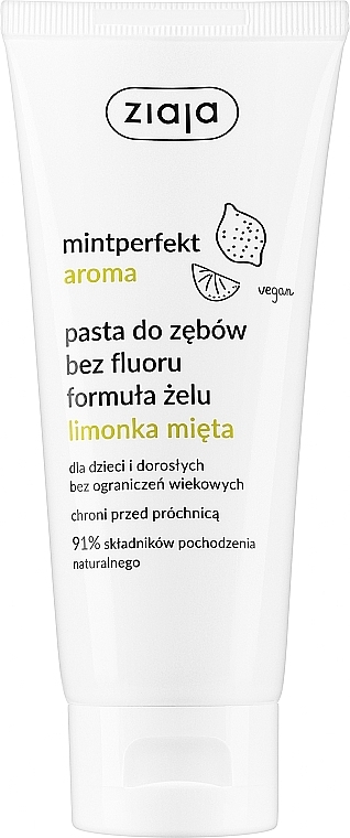 Lime & Mint Toothpaste - Ziaja Mintperfect Aroma Green Lime & Mint Toothpaste — photo N1