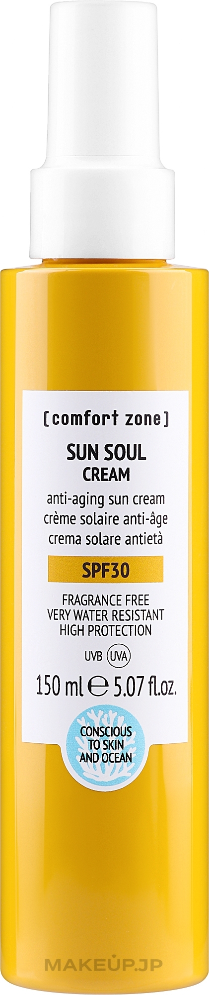 Sunscreen - Comfort Zone Sun Soul Cream SPF30 — photo 150 ml