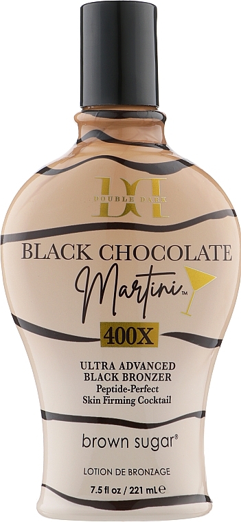 Solarium Cream with Mega-Dark Bronzers, Wheat Germs & Peptides - Tan Incorporated Martini 400X Double Dark Black Chocolate — photo N1