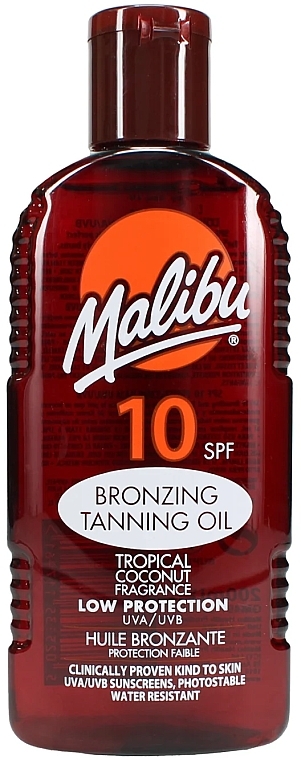 Bronzing Tanning Body Oil - Malibu Bronzing Tanning Oil SPF 10 — photo N1