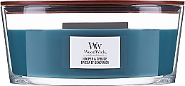 Scented Candle in Glass - WoodWick Petite Candle Juniper & Spruce — photo N3