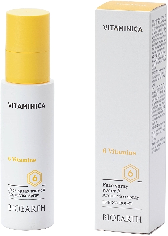 Face Spray - Bioearth Vitaminica 6 Vitamins Face Spray Water — photo N1