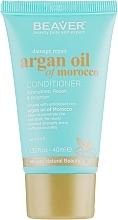 Fragrances, Perfumes, Cosmetics Revitalizing Conditioner for Damaged Hair with Argan Oil - Beaver Professional Damage Repair Argan Oil of Morocco Conditioner (mini)