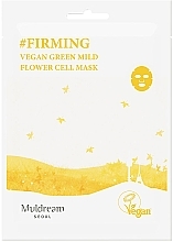 Fragrances, Perfumes, Cosmetics Face Sheet Mask - Muldream Vegan Green Mild Flower Cell Mask