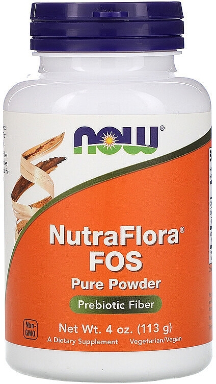 Nutra Flora FOS Dietary Supplement, powder - Now Foods Nutra Flora FOS Pure Powder — photo N1