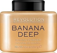 Makeup Revolution Loose Baking Powder Banana Deep - Face Powder — photo N1