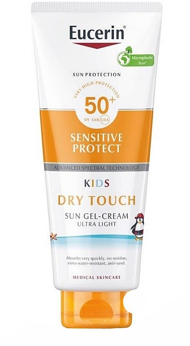 Kids Sunscreen Gel - Eucerin Sun Sensitive Protect Kids Gel Cream SPF50 — photo N1