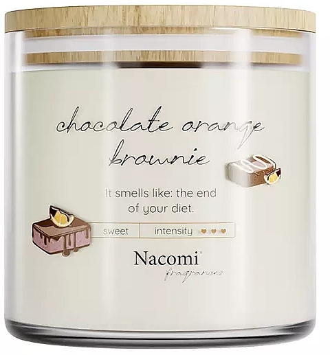 Scented Soy Candle 'Chocolate Orange Brownie' - Nacomi Fragrances — photo N1