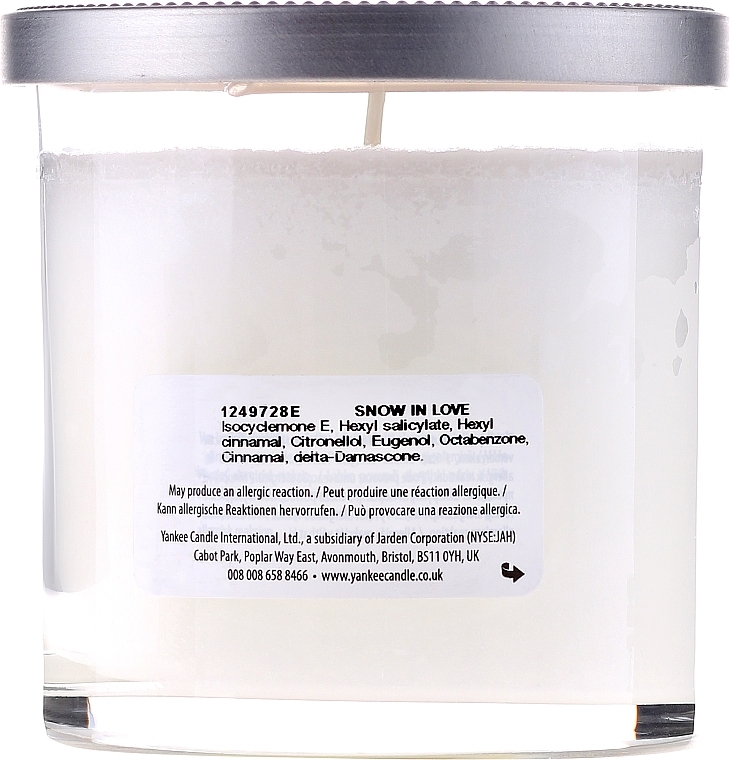 Scented Candle in Glass - Yankee Candle Snow In Love — photo N2
