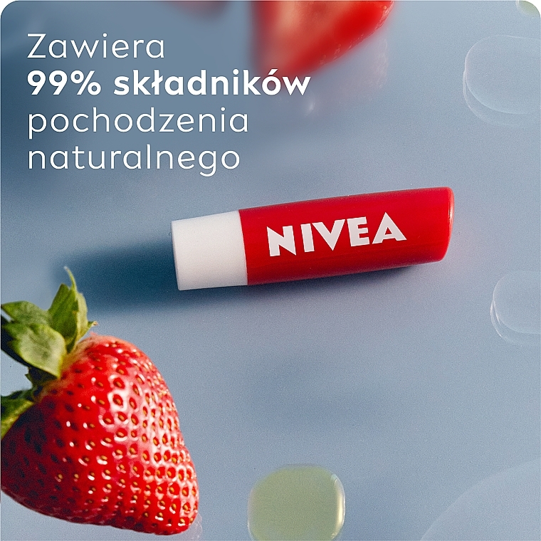 Lip Balm "Fruit Radiance. Strawberry" - NIVEA Lip Care Fruity Shine Strawberry Lip Balm — photo N3