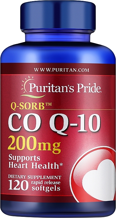 Supplement 'Coenzyme Q-10' 200 mg, capsules - Puritan's Pride Q-Sorb Co Q-10 — photo N1