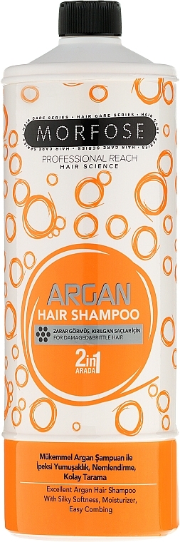 Hair Shampoo - Morfose Buble Argan Hair Shampoo — photo N1