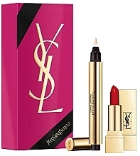 Fragrances, Perfumes, Cosmetics Set - Yves Saint Laurent Touche Eclat Set (cons/pen/2.5ml + mini/lipstik/1.2g)