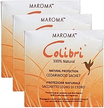 Cedar Scented Sachets - Maroma Colibri Square Sachet Cedarwood — photo N2