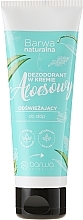 Fragrances, Perfumes, Cosmetics Refreshing Foot Cream Deodorant - Barwa Natural Aloe Deodorant Cream