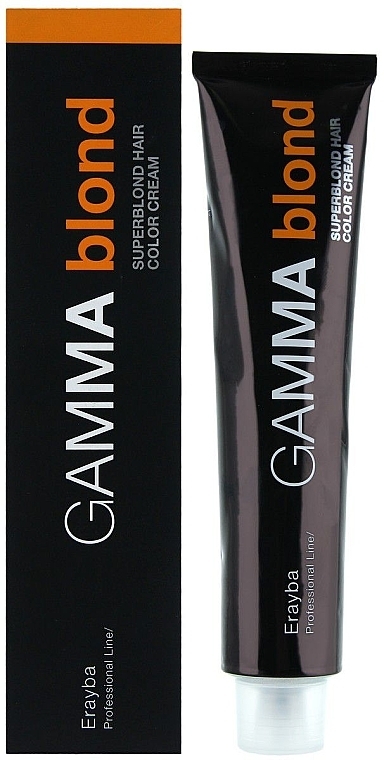 Lightening Hair Color - Erayba Gamma Blond Superblond Haircolor Cream 1+2 — photo N1