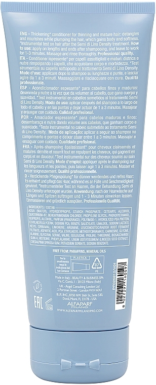 Thickening Conditioner - Alfaparf Semi di Lino Density Thickening Conditioner — photo N2