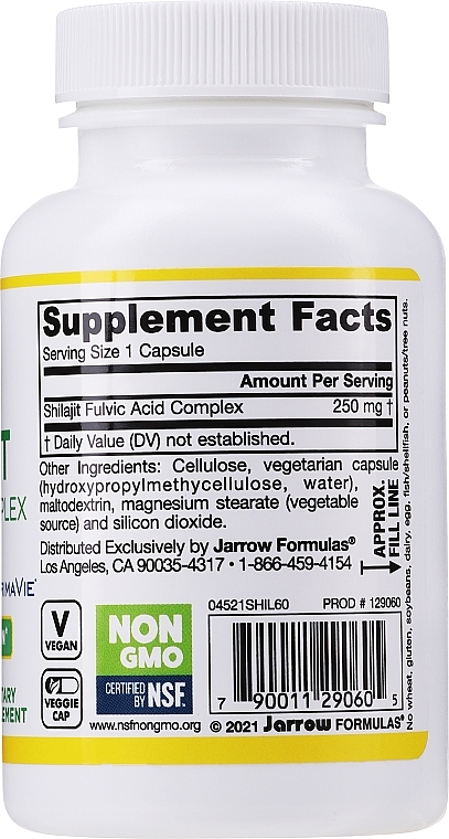 Mumiyo - Jarrow Formulas Shilajit Fulvic Acid Complex, 250 mg — photo N3