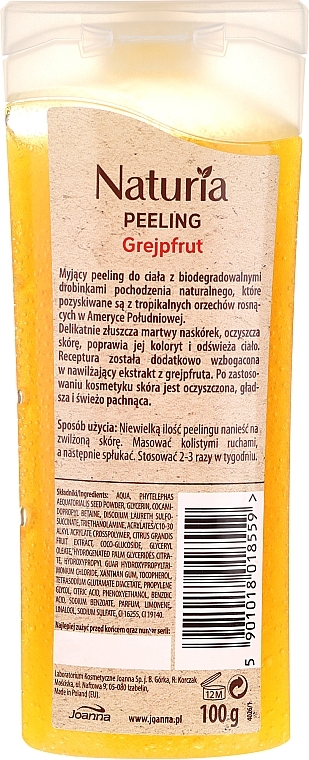 Fine-Grained Shower Peeling 'Grapefruit' - Joanna Naturia Peeling — photo N2