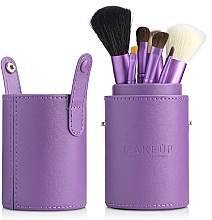 Makeup Brush Set in Tube, 7 pcs, purple - MAKEUP — photo N18