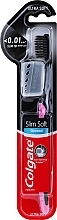 Fragrances, Perfumes, Cosmetics Slim Soft Charcoal Toothbrush, black-pink with cap - Colgate Toothbrush