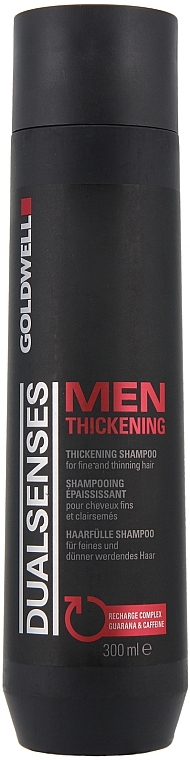 Thickenning Men Shampoo with Guarana and Caffeine - Goldwell DualSenses For Men Thickening Recharge Complex Shampoo — photo N1