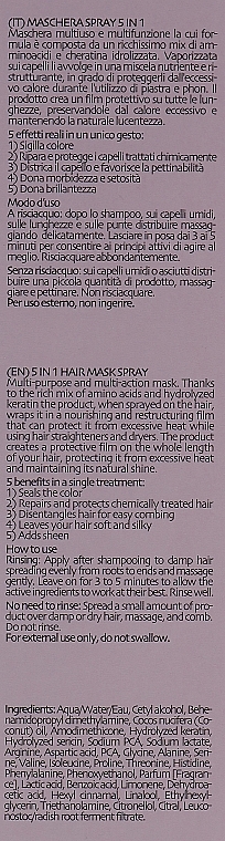 Mask Spray for Colored Hair 5in1 - Phytorelax Laboratories Keratin Color 5-in-1 Spray Mask — photo N3