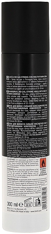 Strong Hold No Gas Hair Spray with Multivitamin Complex - Brelil Numero Lacca No Gas Soft — photo N7