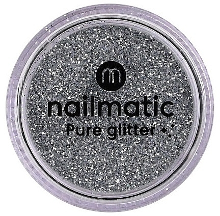 Glitter for Nail Design - Nailmatic Pure Glitter Small Silver Glitter — photo N1