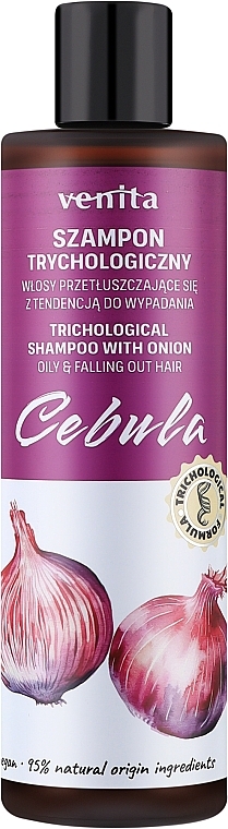 Trichological Shampoo for Oily, Loss-Prone Hair - Venita Shampoo With Onion — photo N1