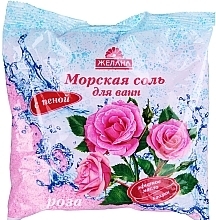 Fragrances, Perfumes, Cosmetics Bath Sea Salt with Foam "Rose" - Zhelana