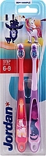 Fragrances, Perfumes, Cosmetics Kids Toothbrush, 6-9 yr, unicorn and wolf - Jordan Step By Step Soft