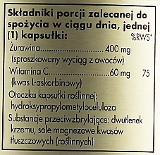 Dietary Supplement 'Natural Cranberry + Vitamin C'  - Solgar Natural Cranberry With Vitamin C — photo N4