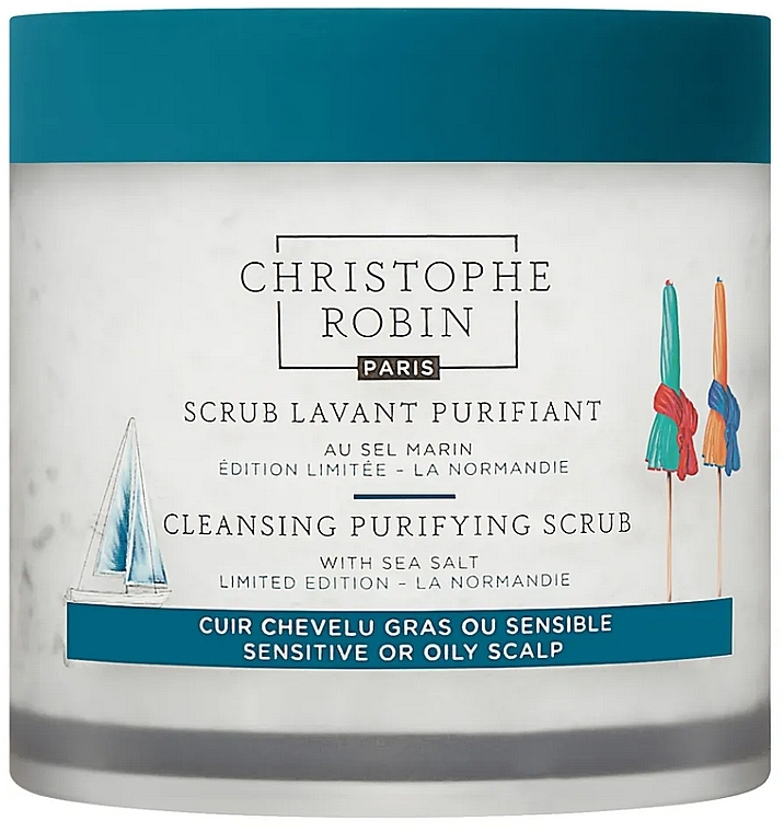 Cleansing Scalp Scrub - Christophe Robin Cleansing Purifying Scrub With Sea Salt — photo N1