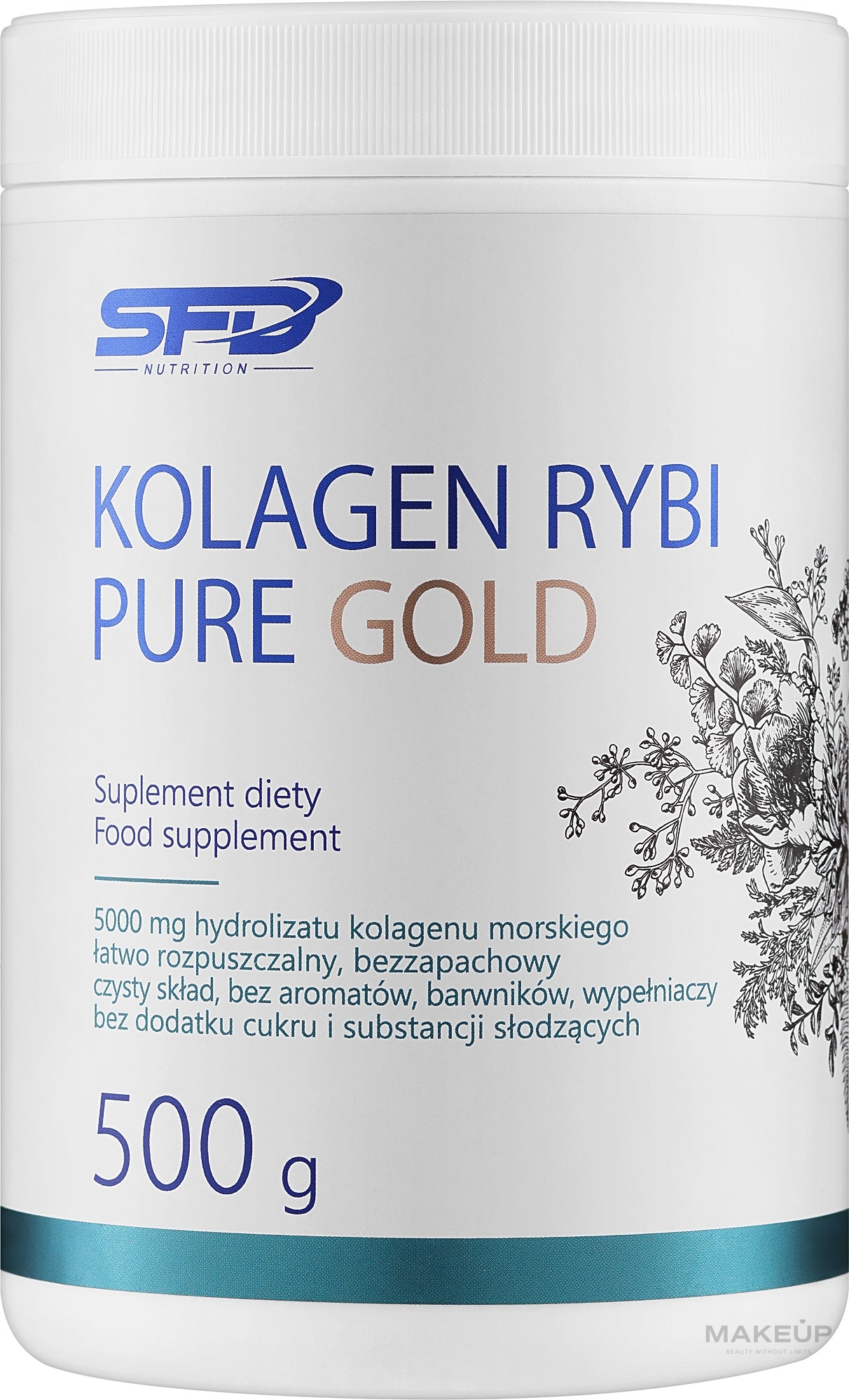 Soluble Fish Collagen Dietary Supplement - SFD Nutrition Collagen Fish Fur Gold — photo 500 g