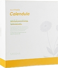 Fragrances, Perfumes, Cosmetics Set - Missha Su:Nhada Calendula Ph 5.5 Soothing Special Set (lot/145ml + ton/175ml + mini/lot/15ml + mini/ton/15ml)