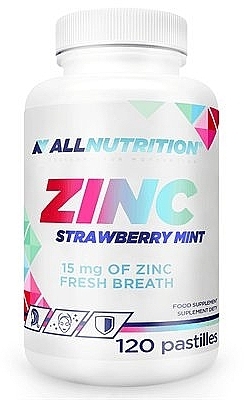 Zinc Mineral Supplement  - Strawberry Mint Flavour - AllNutrition — photo N1