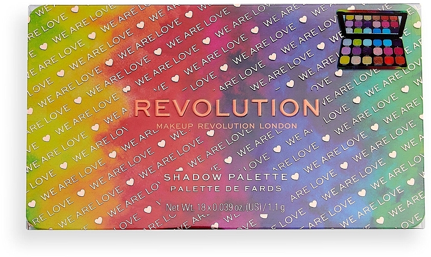 Eyeshadow Palette - Makeup Revolution Forever Flawless Pride We Are Love Eyeshadow Palette — photo N4