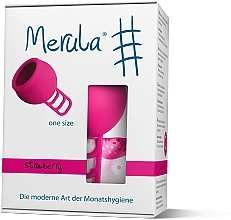 Universal Menstrual Cup, one size - Merula Cup Strawberry — photo N1