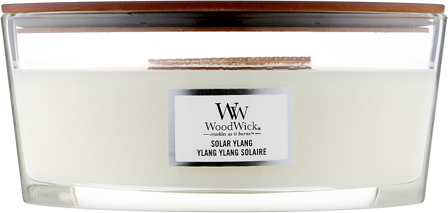 Scented Candle in Glass - WoodWick Hourglass Candle Solar Ylang Ylang — photo N1