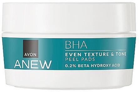 Face Peel Pads - Avon Anew BHA Even Texture & Tone Peel Pads — photo N1